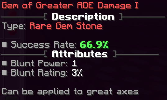 Rare gem aoe dmg