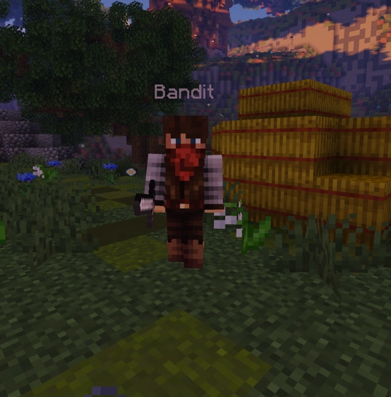 Sword Bandit: Throws a splash potion of blindness and slowness.